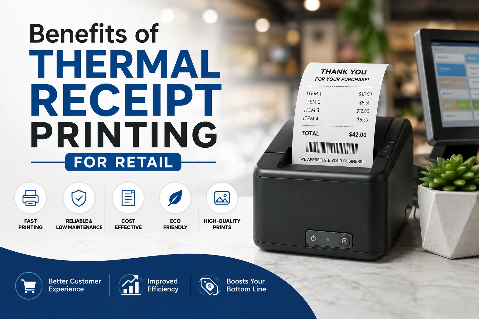 20 Benefits of Thermal Receipt Printing for Retail