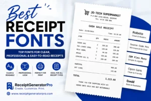 Best Receipt Fonts Free Download