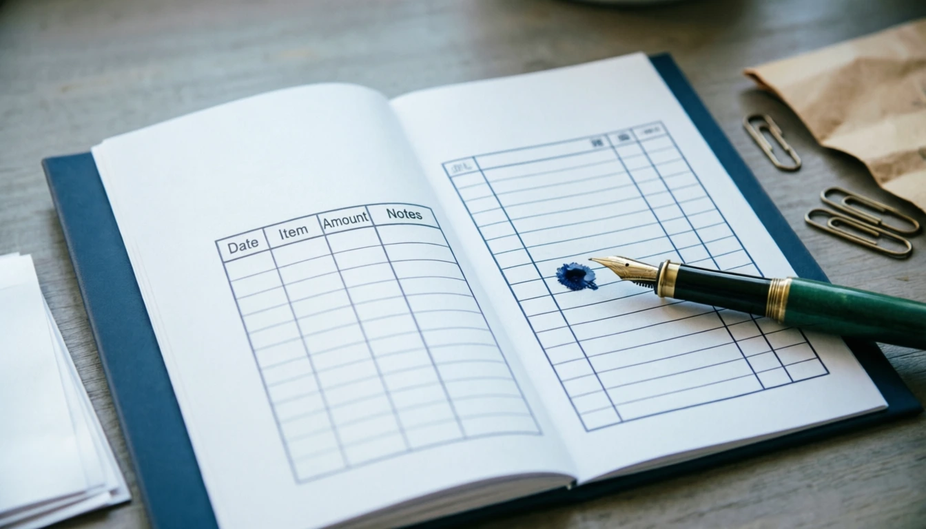 How to make a receipt book