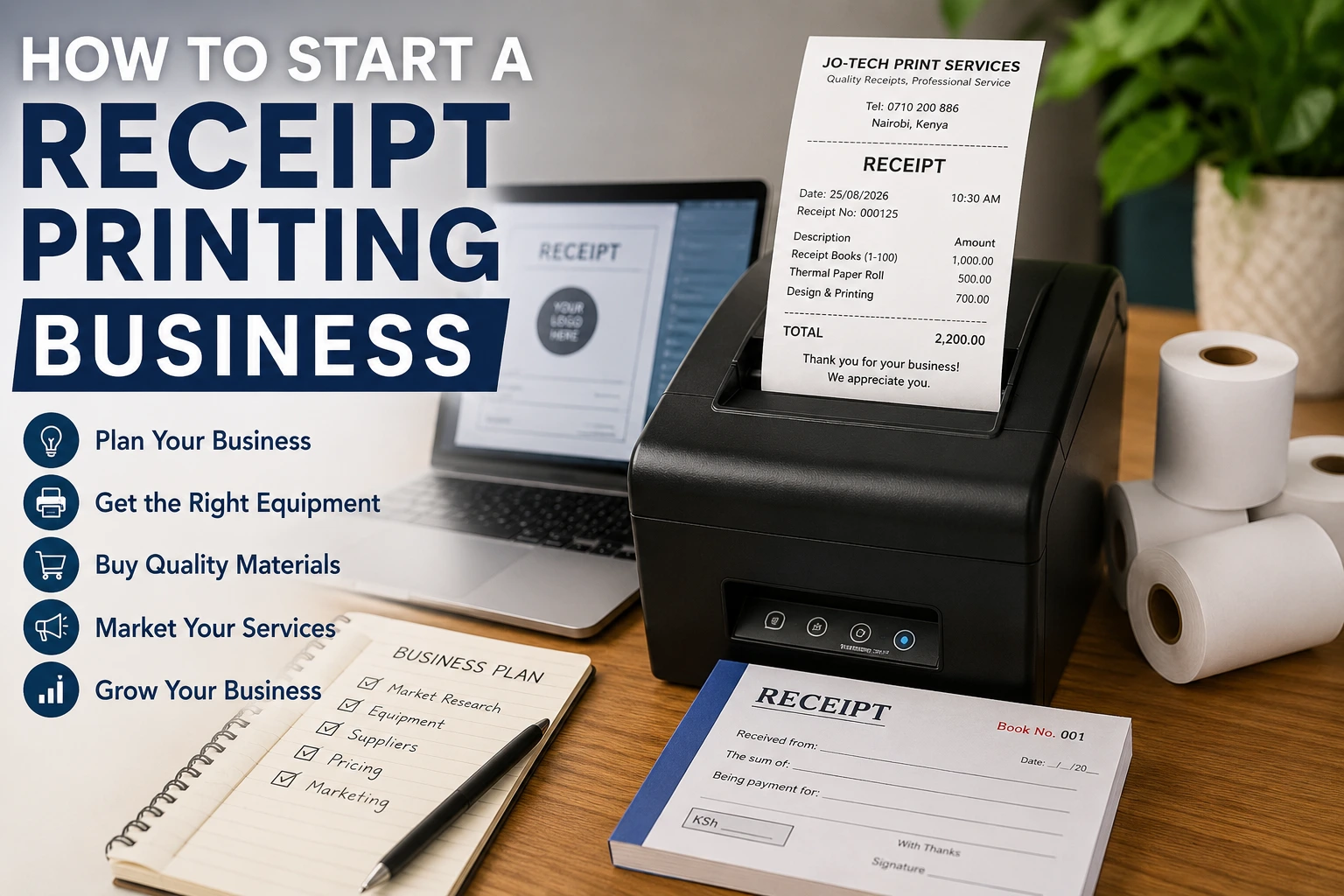 how to start a receipt printing business