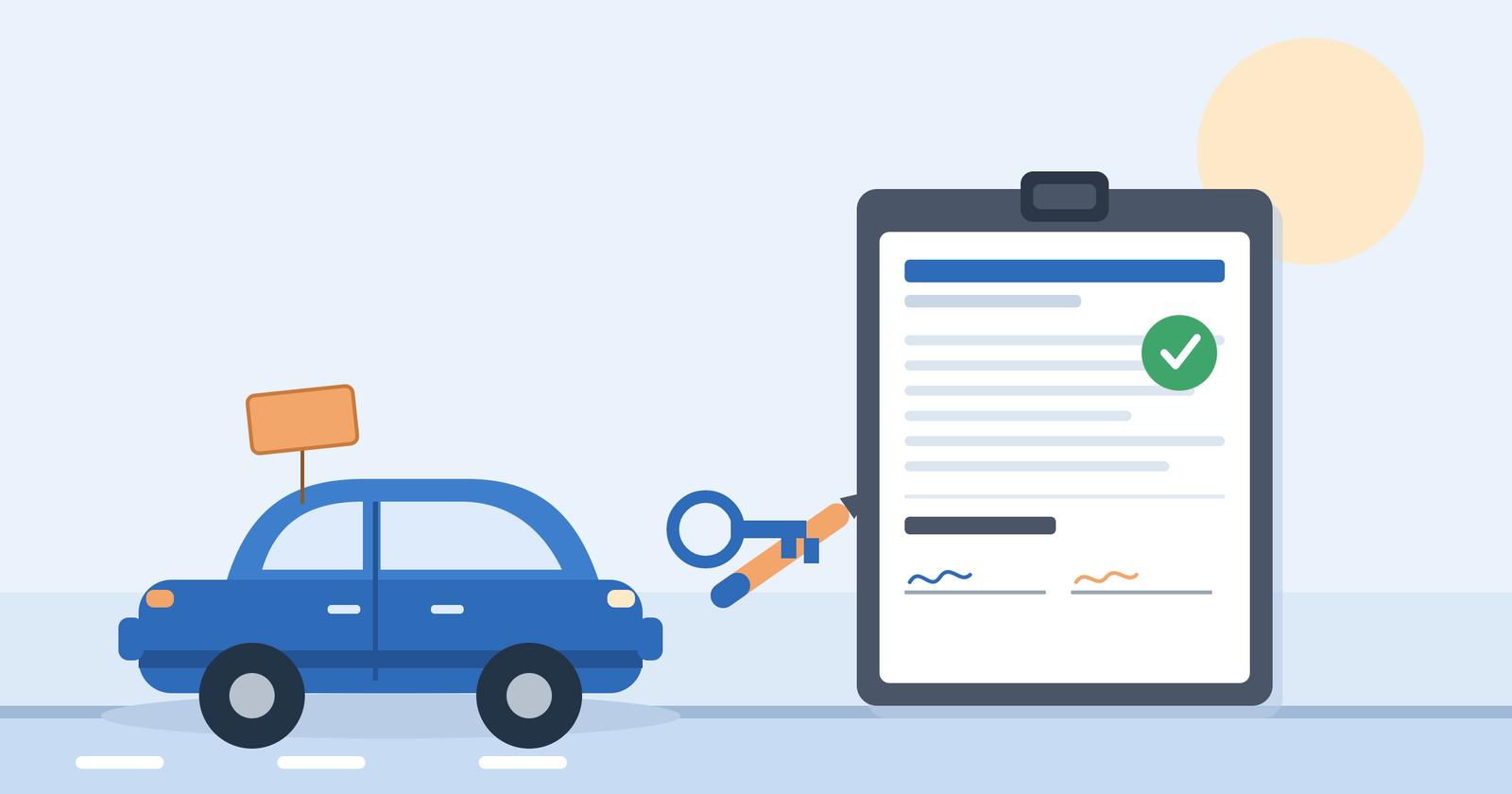 how to write a receipt for a car sale