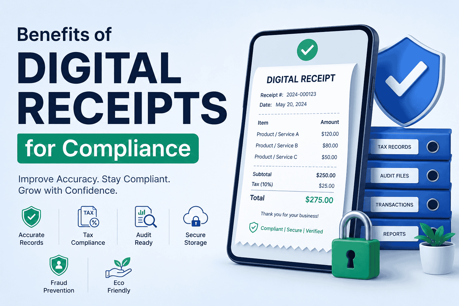 benefits of digital receipts for compliance