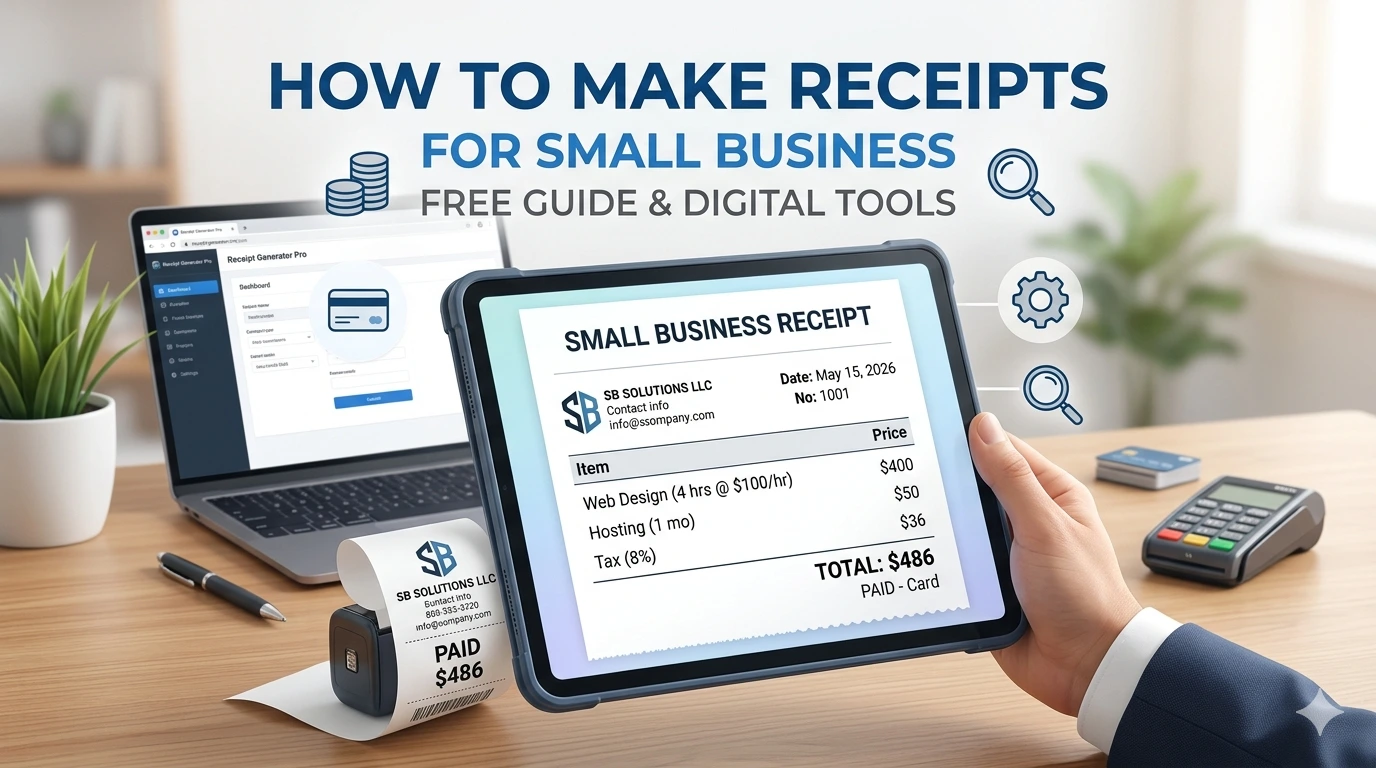 how to make receipts for small business