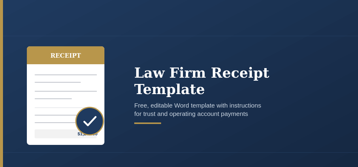 law firm receipt template preview
