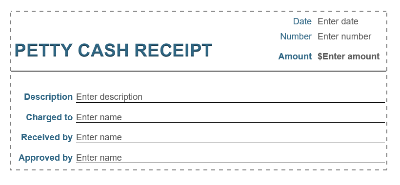 petty cash receipt image